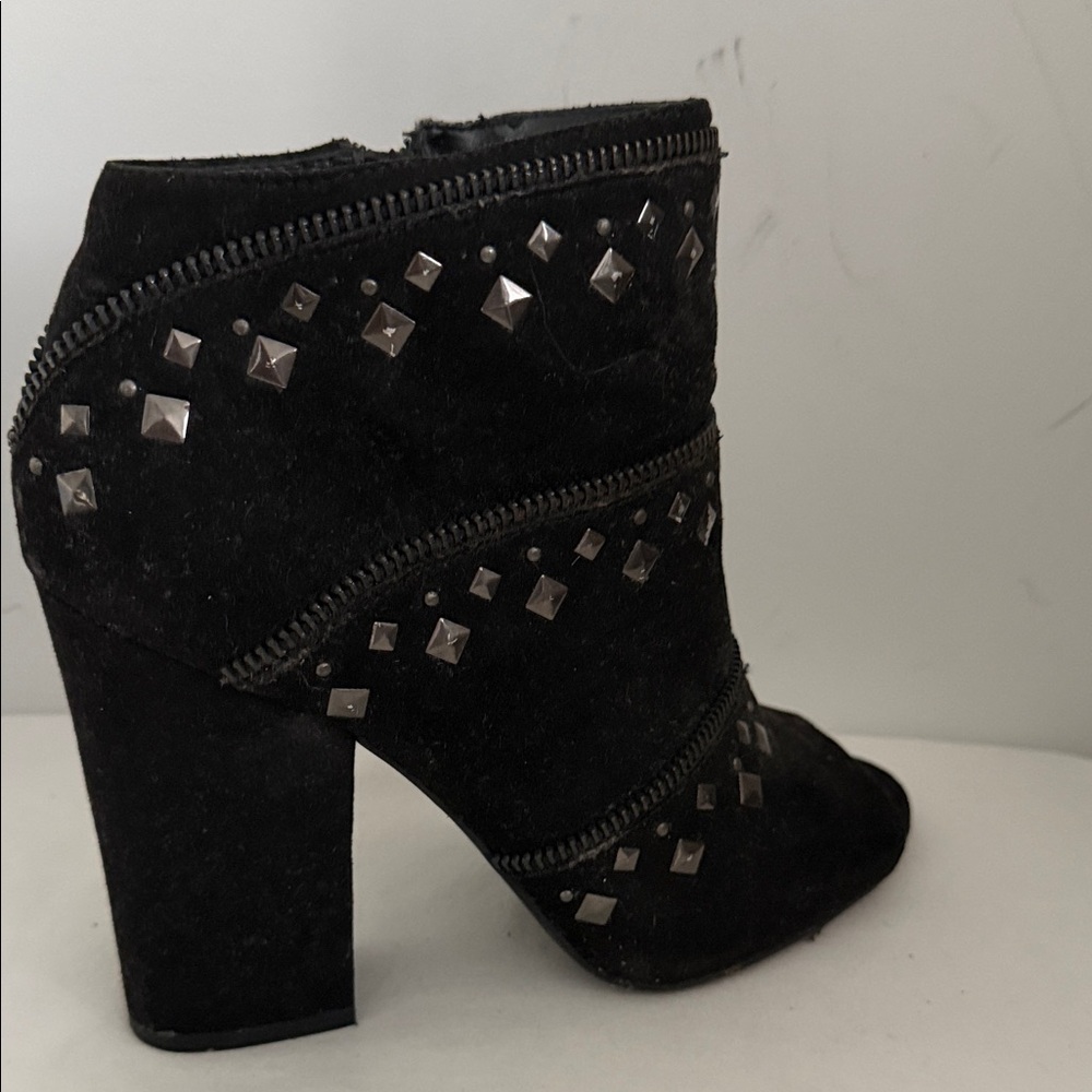 Jessica Simpson Black Studded Ankle Booties